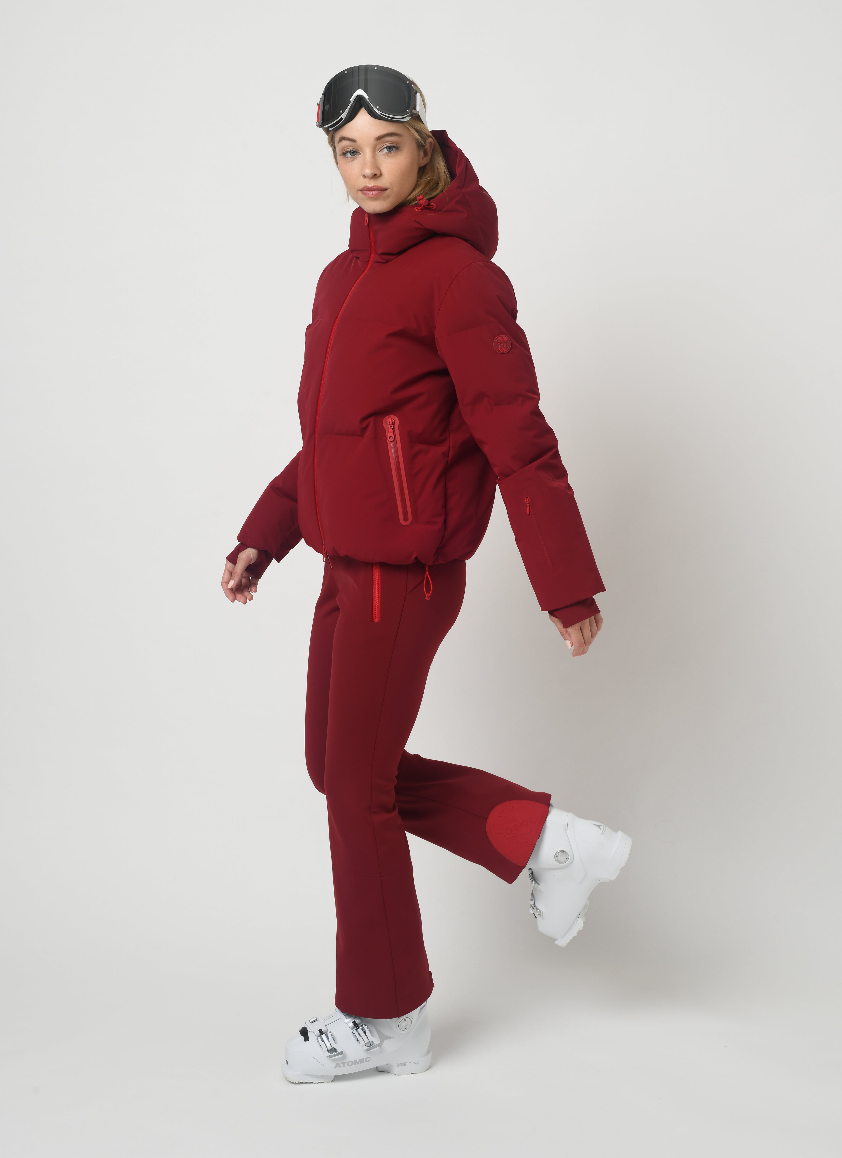 Poppy Ski Jacket in Ruby