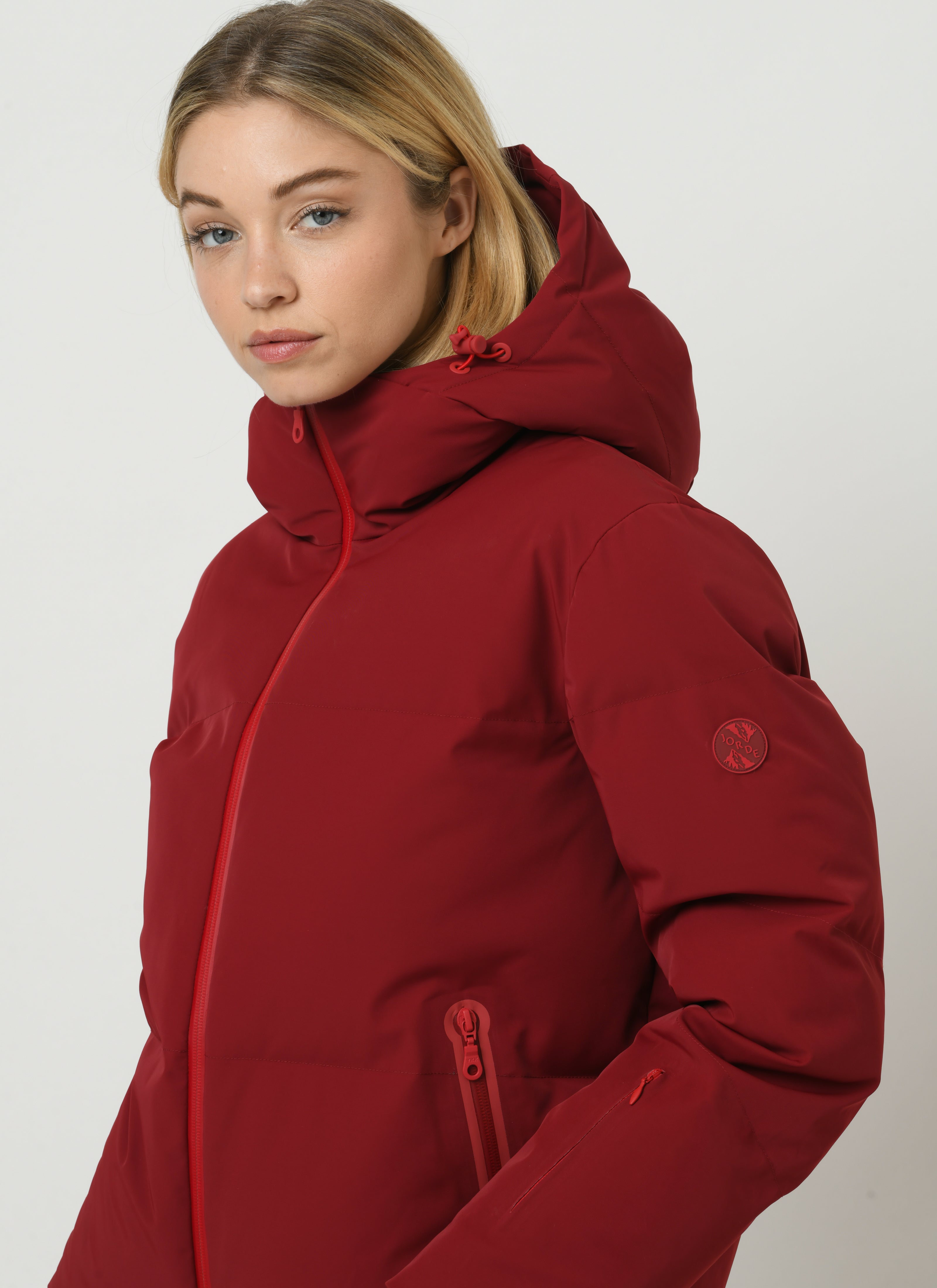 Poppy Ski Jacket in Ruby