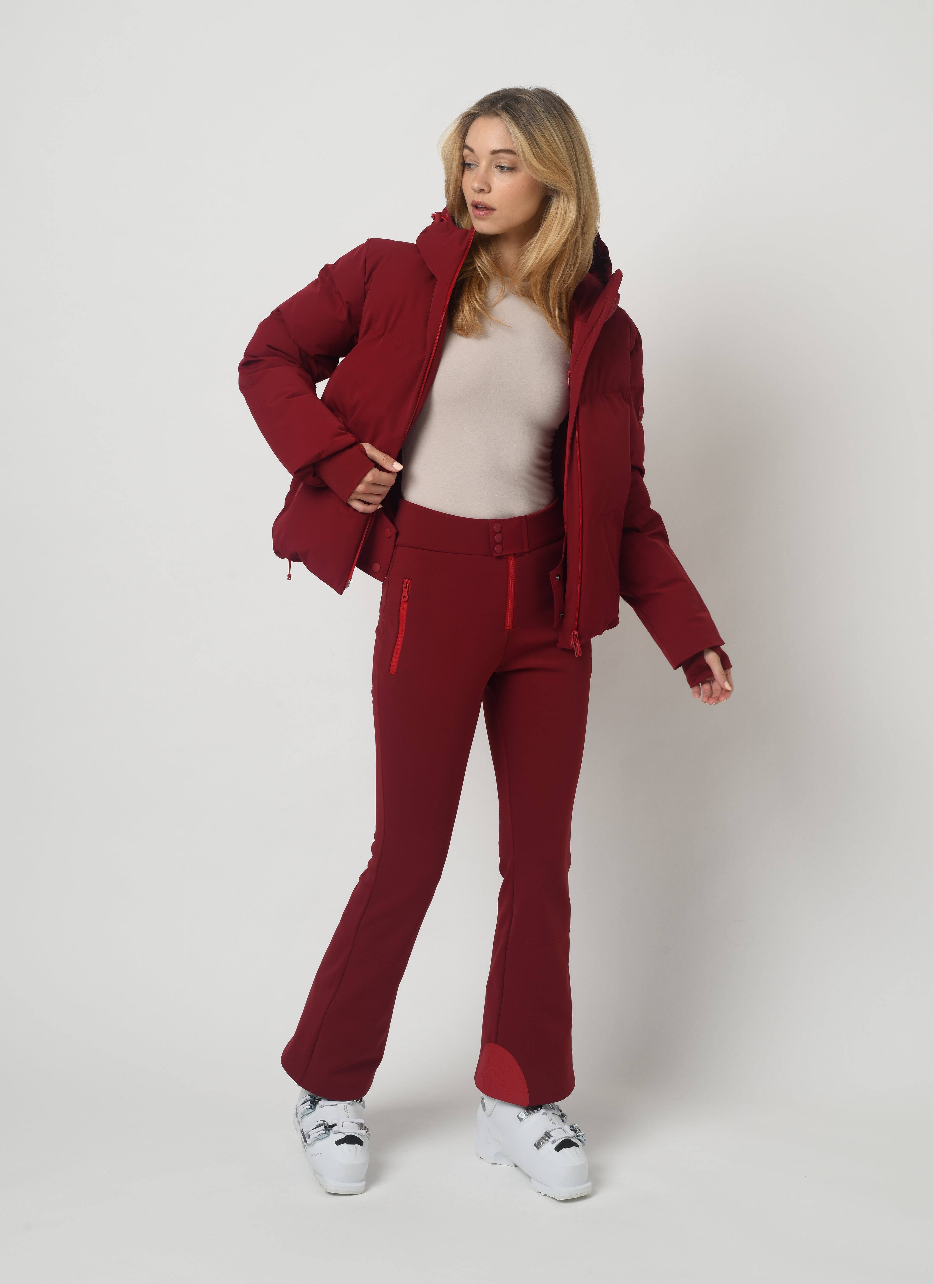 Poppy Ski Jacket in Ruby