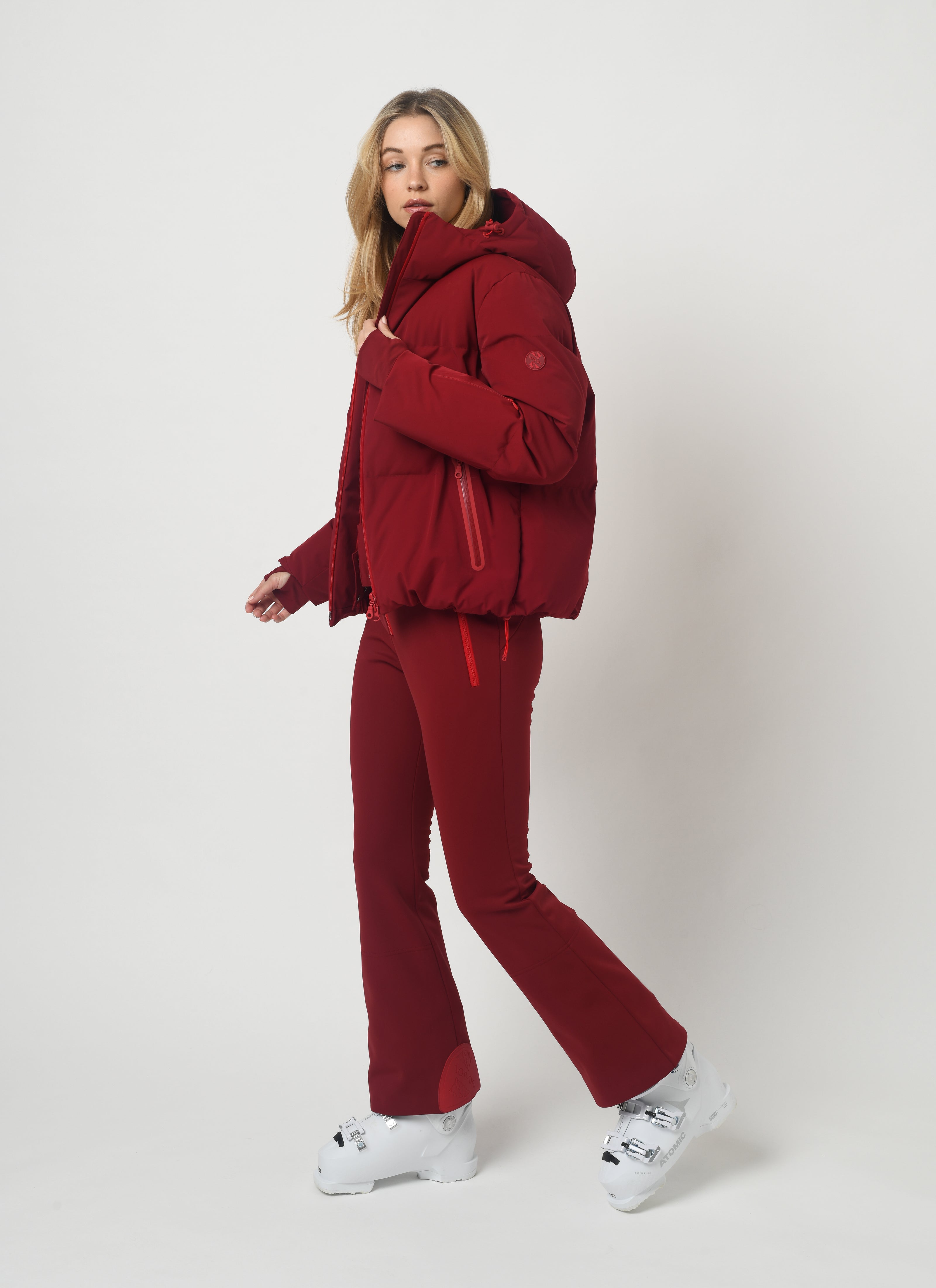 Poppy Ski Jacket in Ruby