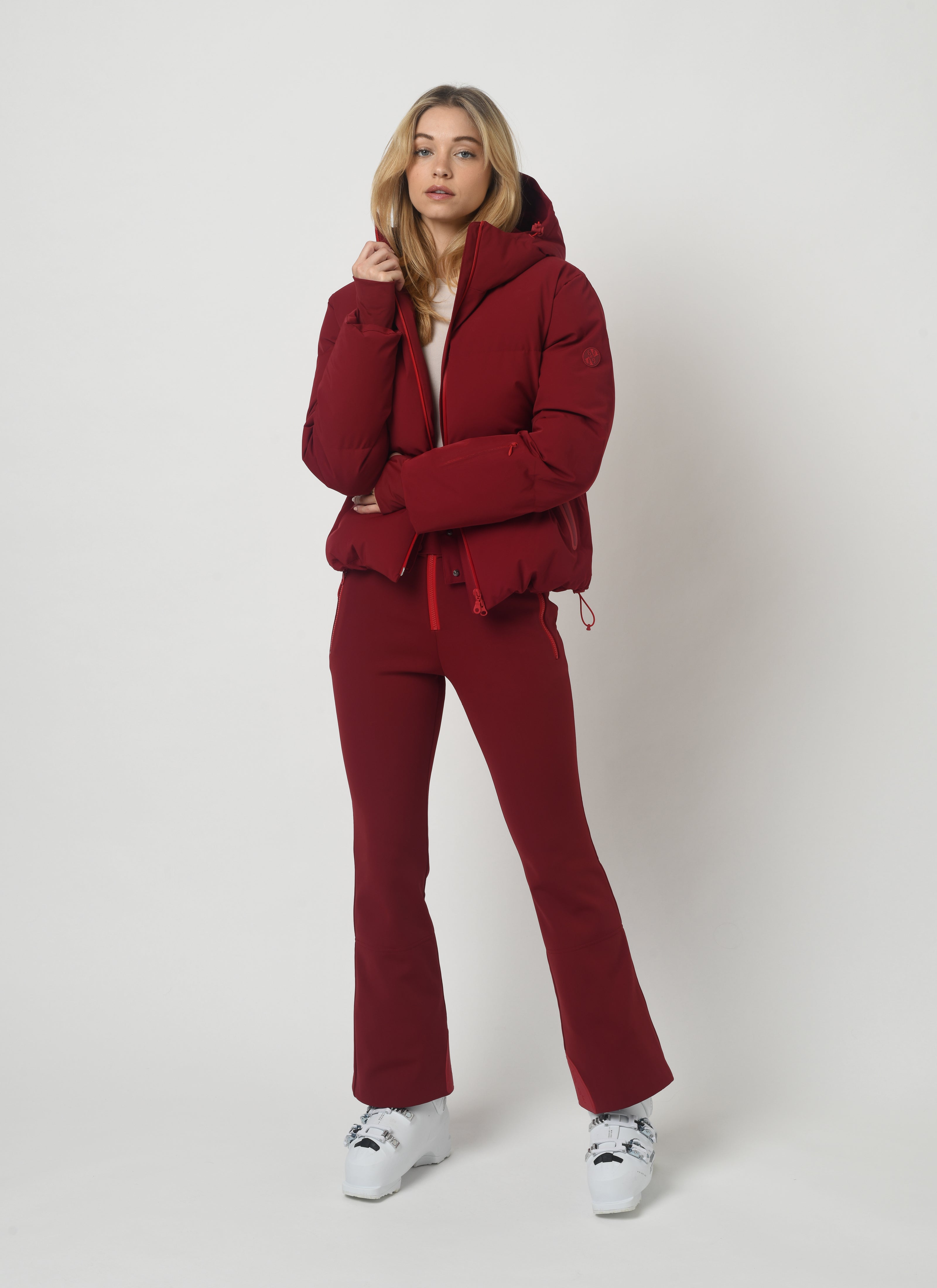 Poppy Ski Jacket in Ruby