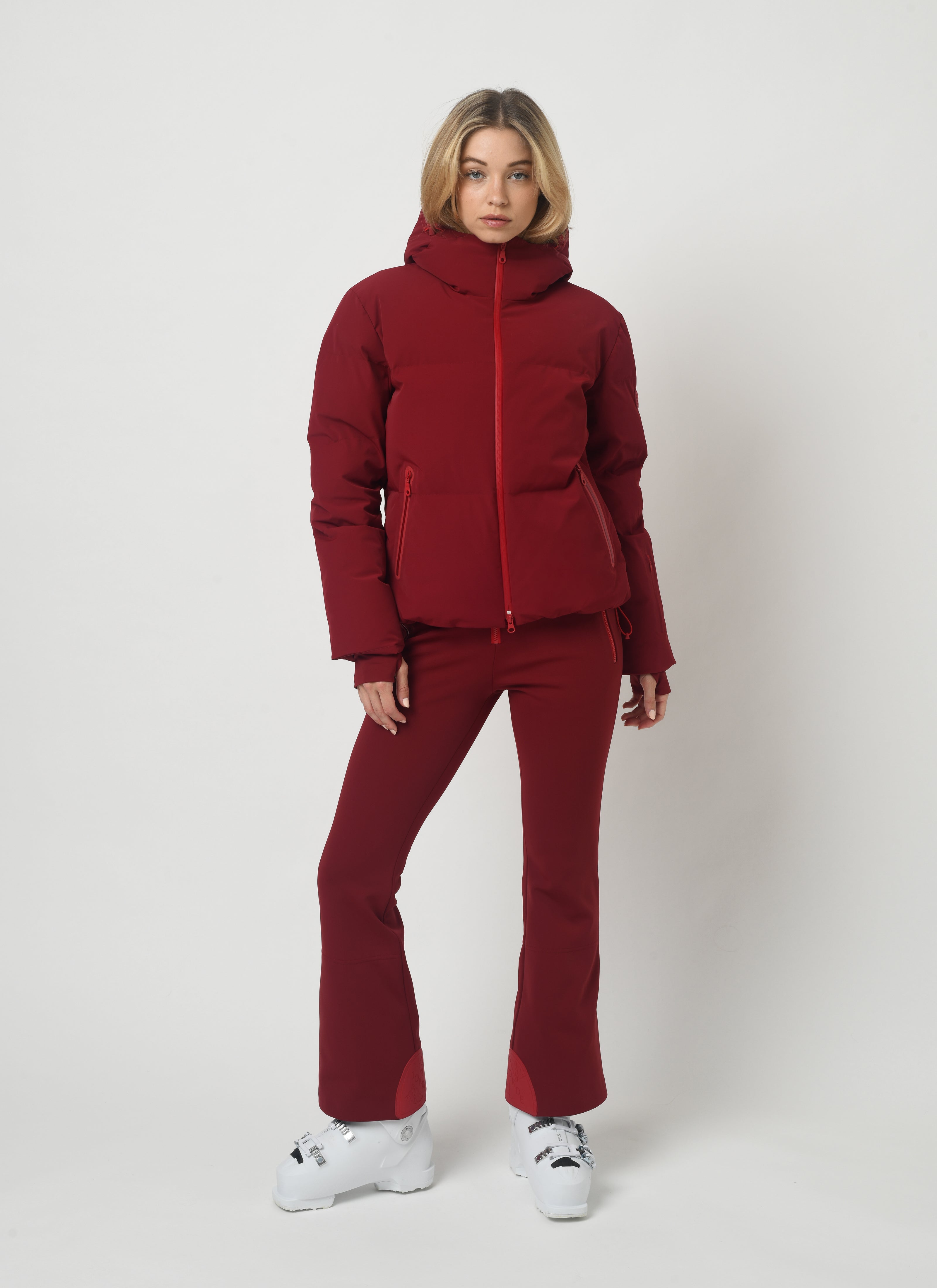 Poppy Ski Jacket in Ruby